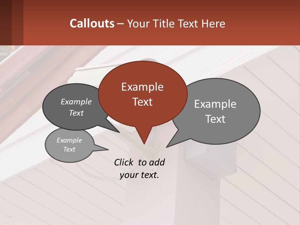 A Security Camera Attached To The Side Of A House PowerPoint Template