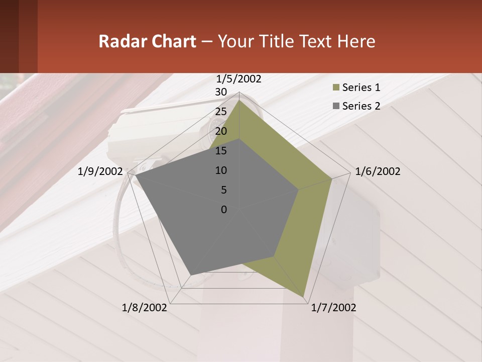 A Security Camera Attached To The Side Of A House PowerPoint Template