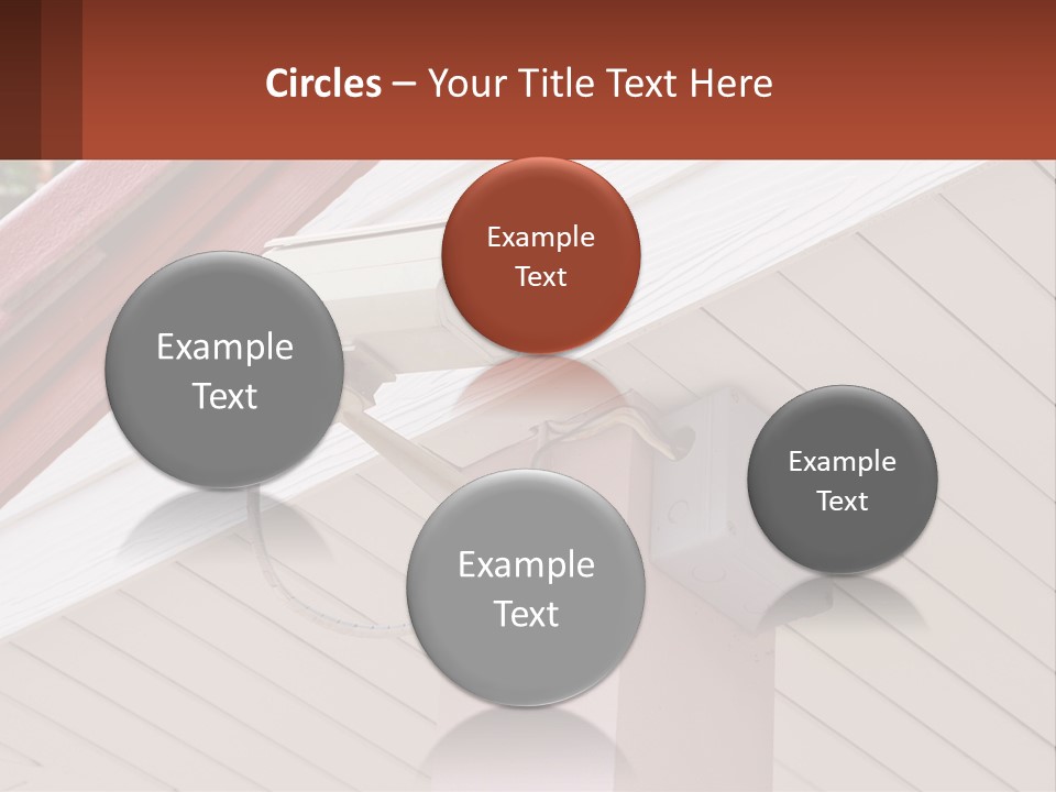 A Security Camera Attached To The Side Of A House PowerPoint Template