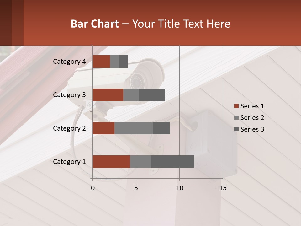 A Security Camera Attached To The Side Of A House PowerPoint Template