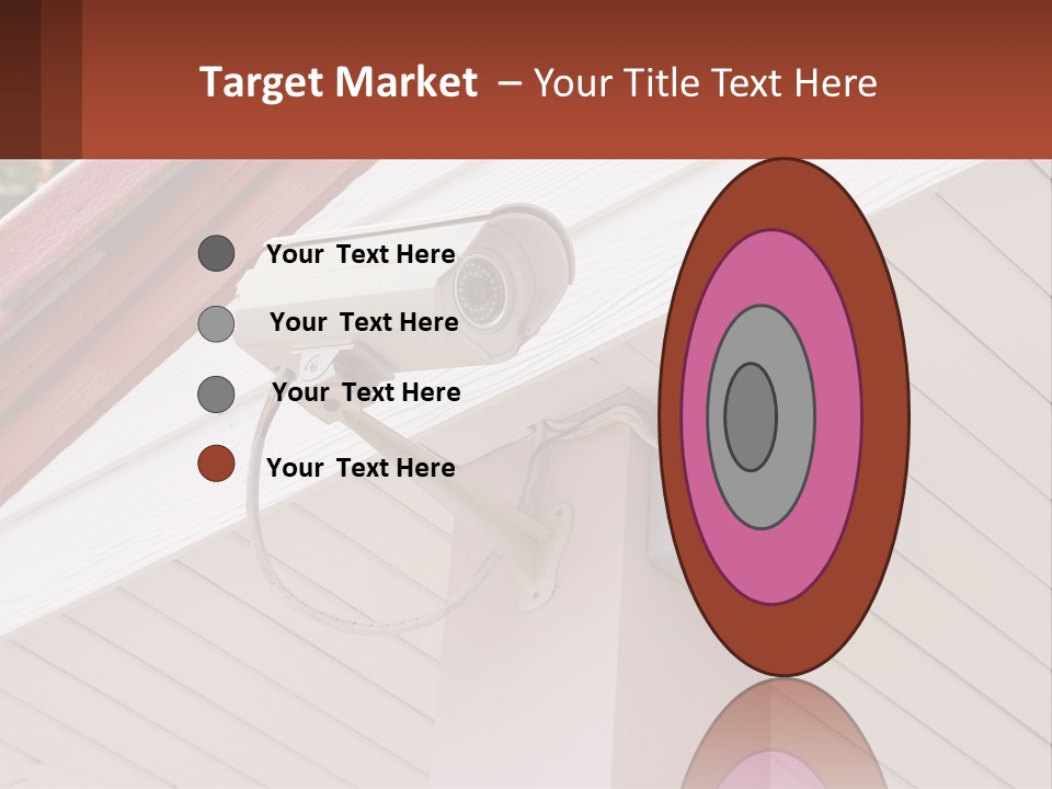 A Security Camera Attached To The Side Of A House PowerPoint Template