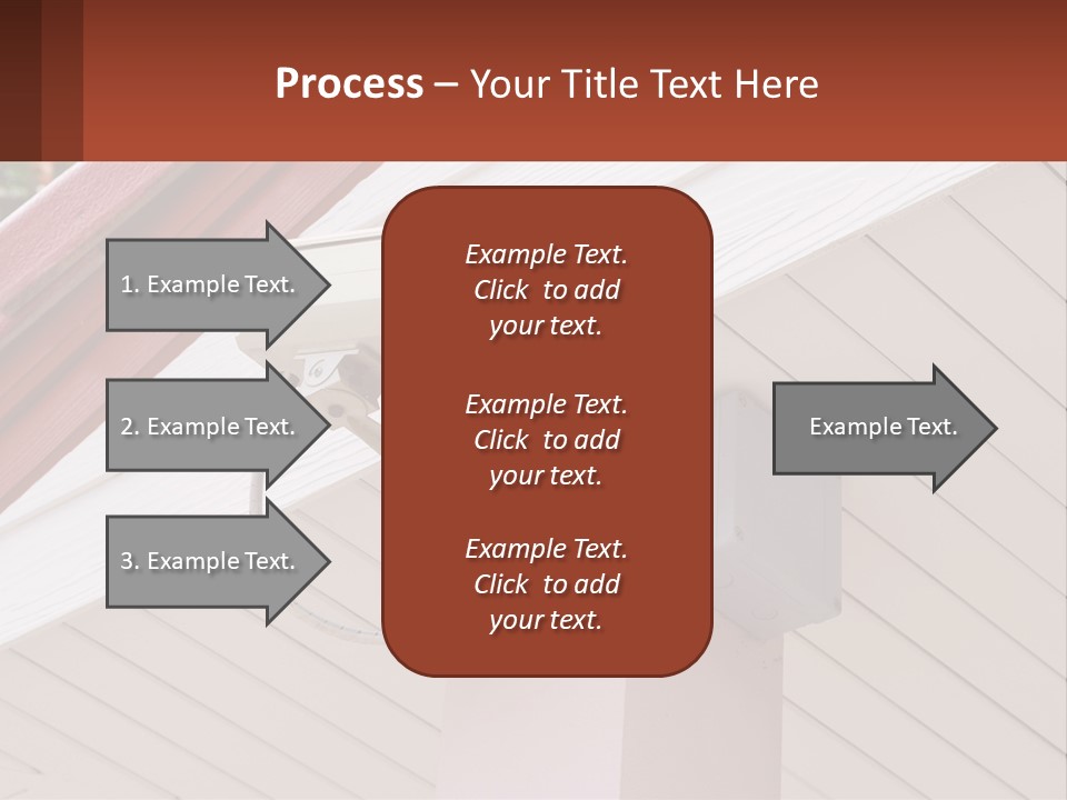 A Security Camera Attached To The Side Of A House PowerPoint Template