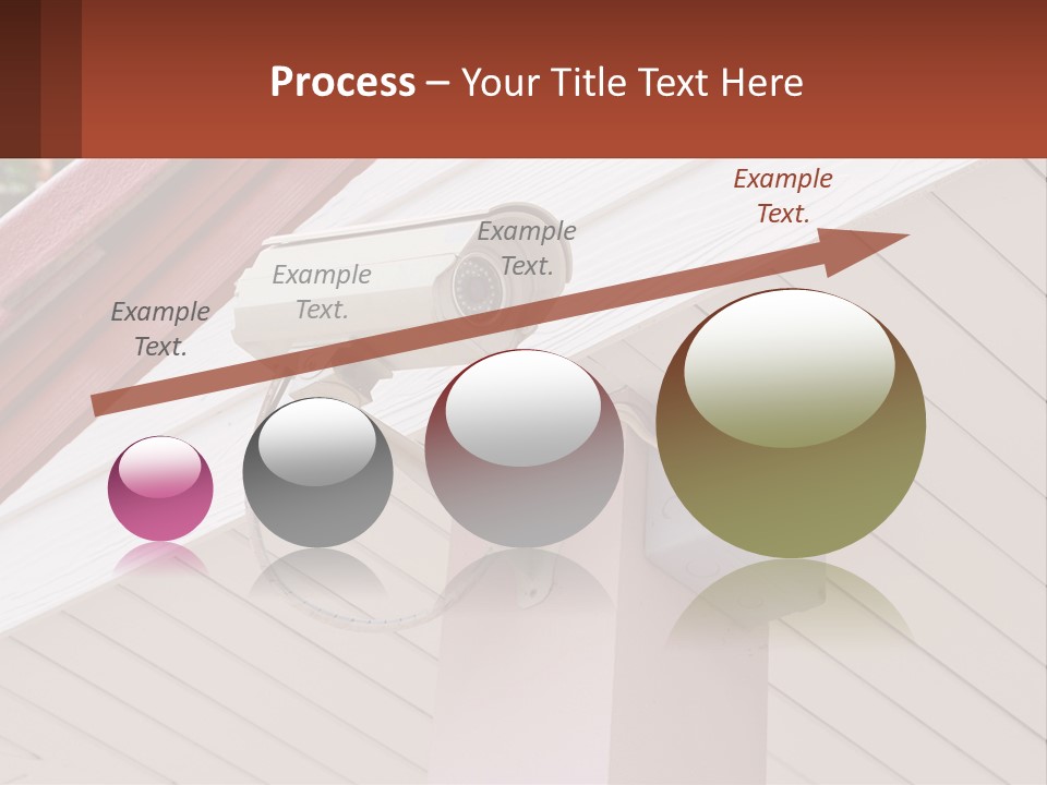 A Security Camera Attached To The Side Of A House PowerPoint Template