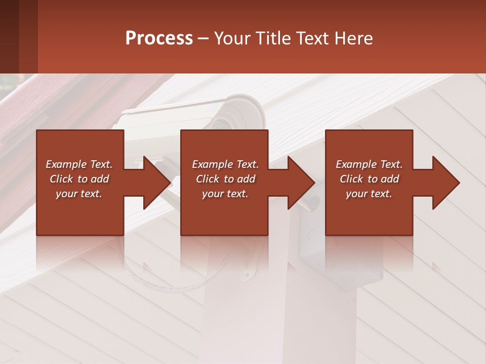 A Security Camera Attached To The Side Of A House PowerPoint Template