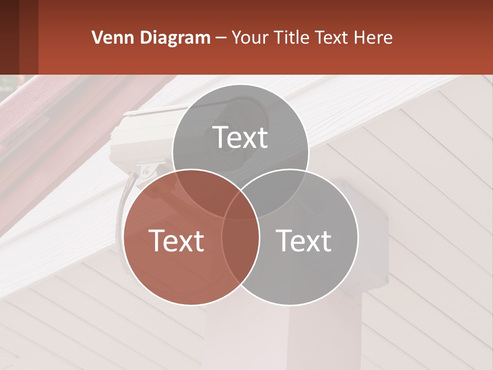A Security Camera Attached To The Side Of A House PowerPoint Template