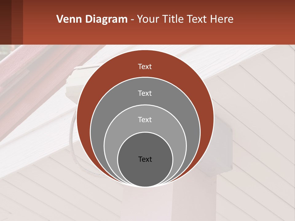 A Security Camera Attached To The Side Of A House PowerPoint Template