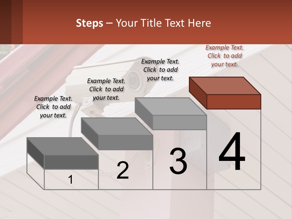 A Security Camera Attached To The Side Of A House PowerPoint Template