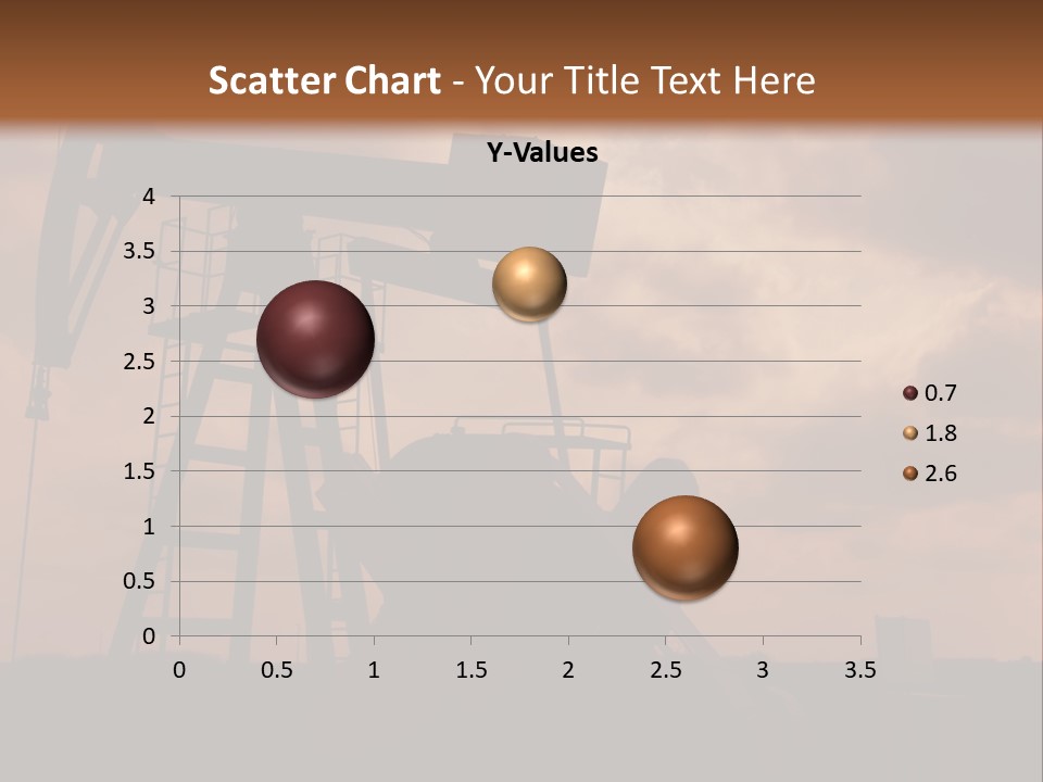 An Oil Pump In The Middle Of A Field PowerPoint Template