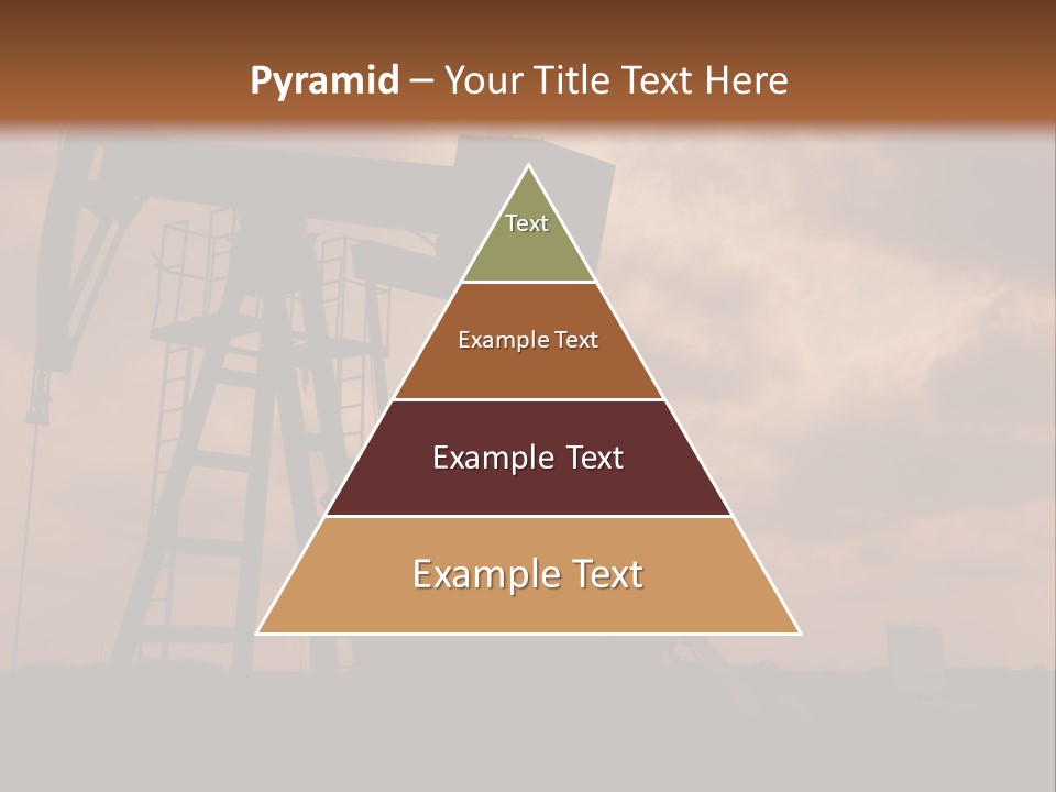 An Oil Pump In The Middle Of A Field PowerPoint Template