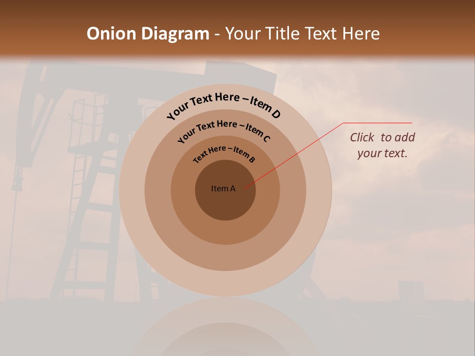 An Oil Pump In The Middle Of A Field PowerPoint Template