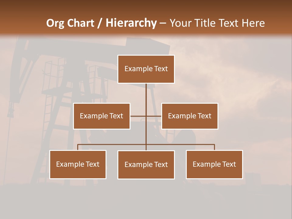 An Oil Pump In The Middle Of A Field PowerPoint Template