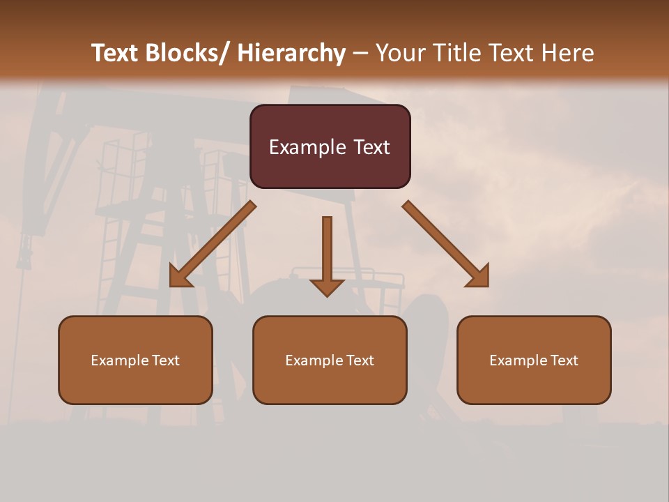 An Oil Pump In The Middle Of A Field PowerPoint Template