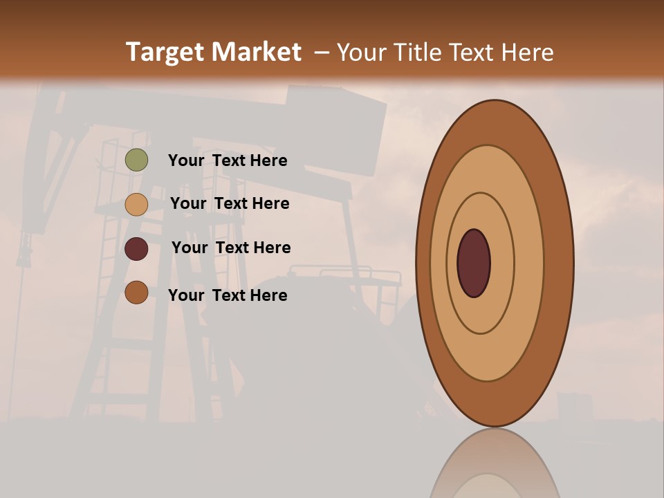 An Oil Pump In The Middle Of A Field PowerPoint Template