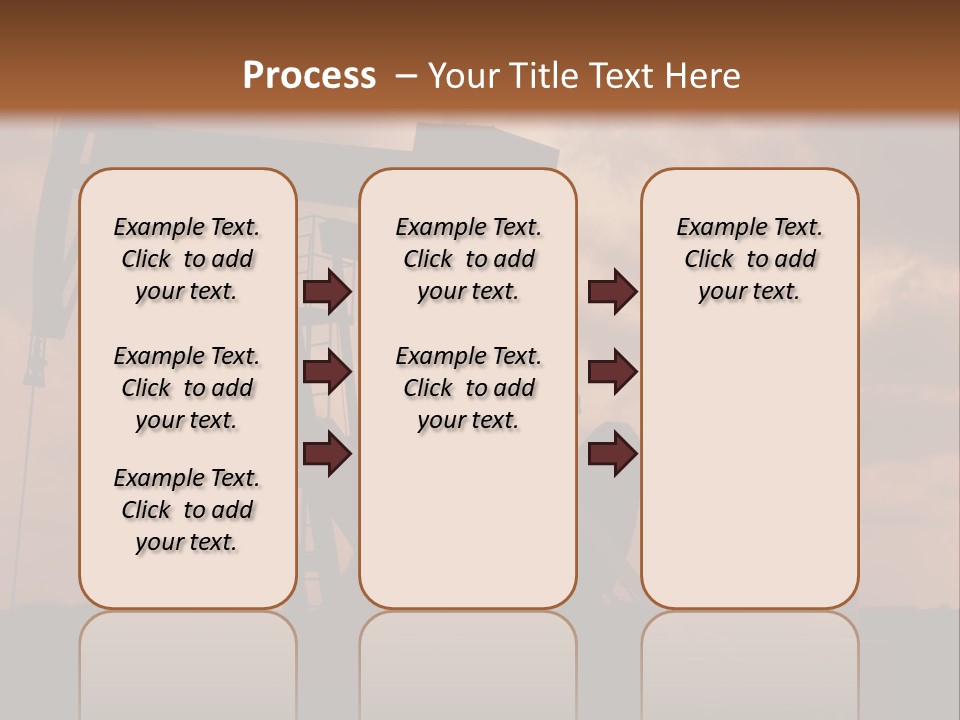 An Oil Pump In The Middle Of A Field PowerPoint Template