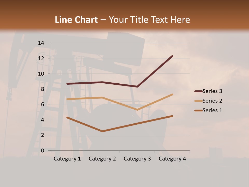 An Oil Pump In The Middle Of A Field PowerPoint Template