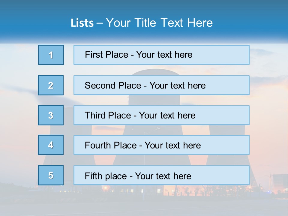 A Power Plant With Smoke Coming Out Of It PowerPoint Template