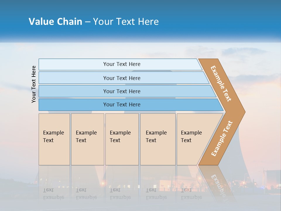 A Power Plant With Smoke Coming Out Of It PowerPoint Template