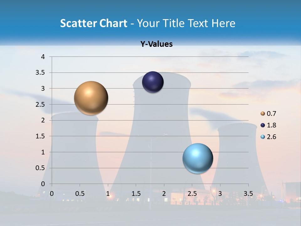 A Power Plant With Smoke Coming Out Of It PowerPoint Template