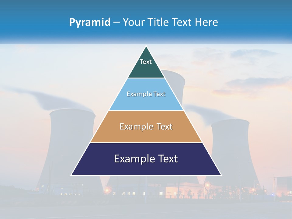 A Power Plant With Smoke Coming Out Of It PowerPoint Template