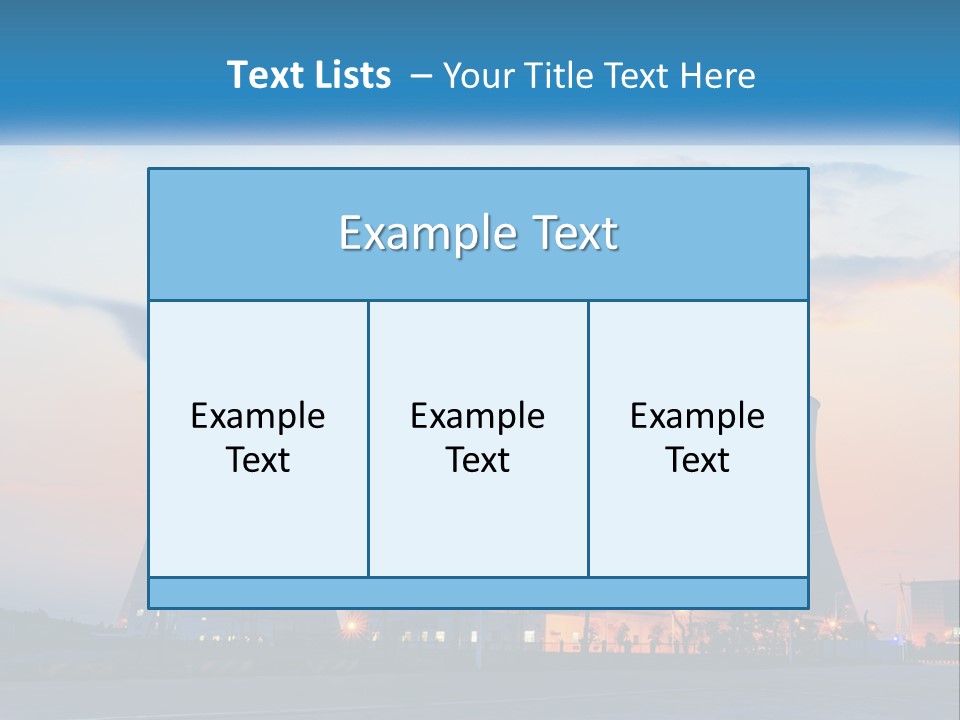 A Power Plant With Smoke Coming Out Of It PowerPoint Template