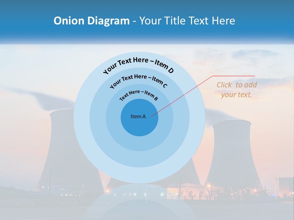 A Power Plant With Smoke Coming Out Of It PowerPoint Template