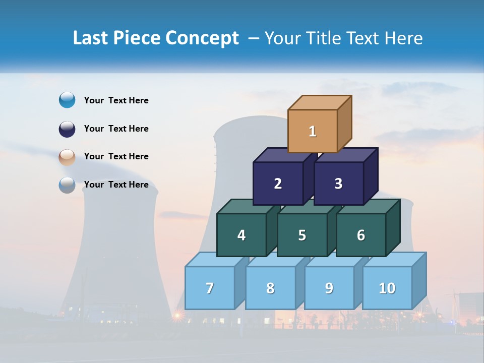 A Power Plant With Smoke Coming Out Of It PowerPoint Template