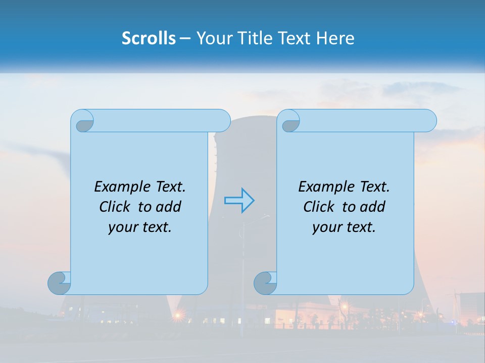 A Power Plant With Smoke Coming Out Of It PowerPoint Template