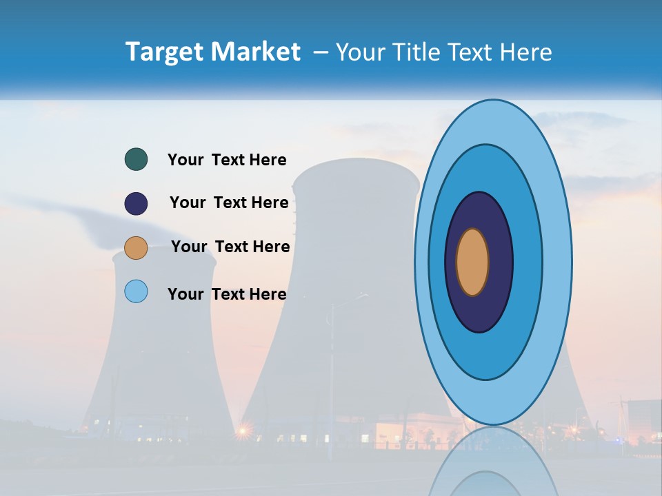 A Power Plant With Smoke Coming Out Of It PowerPoint Template