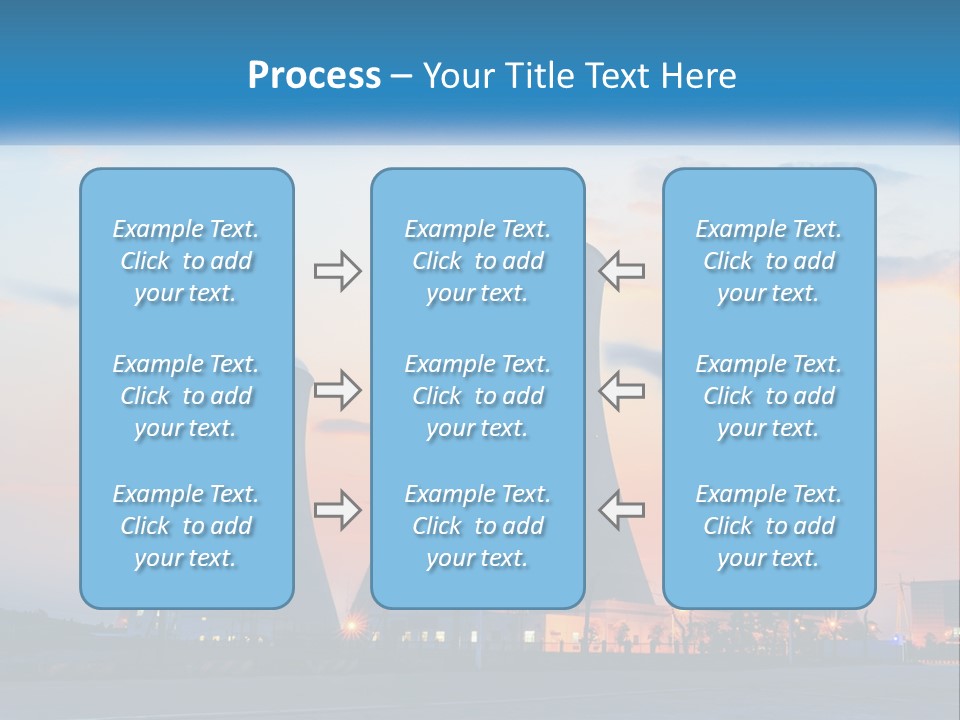 A Power Plant With Smoke Coming Out Of It PowerPoint Template