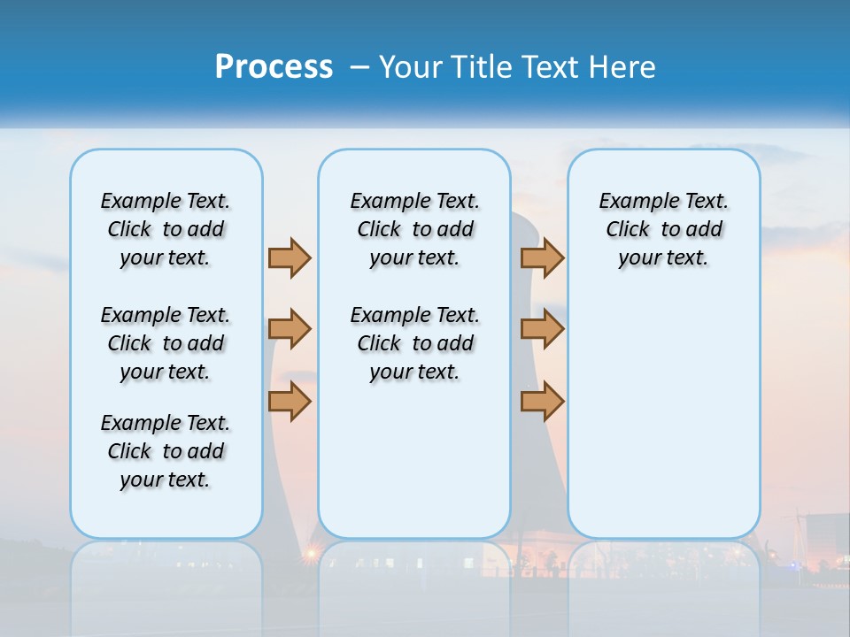 A Power Plant With Smoke Coming Out Of It PowerPoint Template