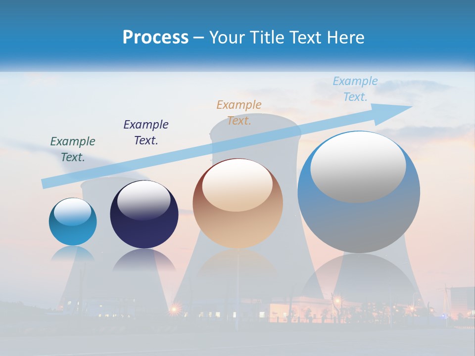 A Power Plant With Smoke Coming Out Of It PowerPoint Template