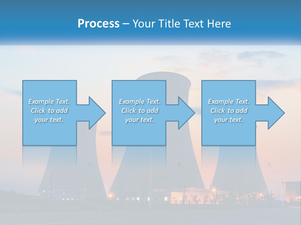 A Power Plant With Smoke Coming Out Of It PowerPoint Template