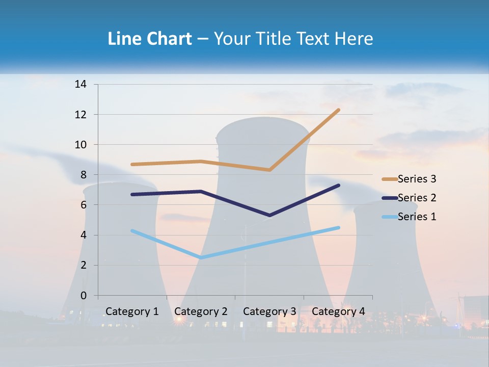 A Power Plant With Smoke Coming Out Of It PowerPoint Template