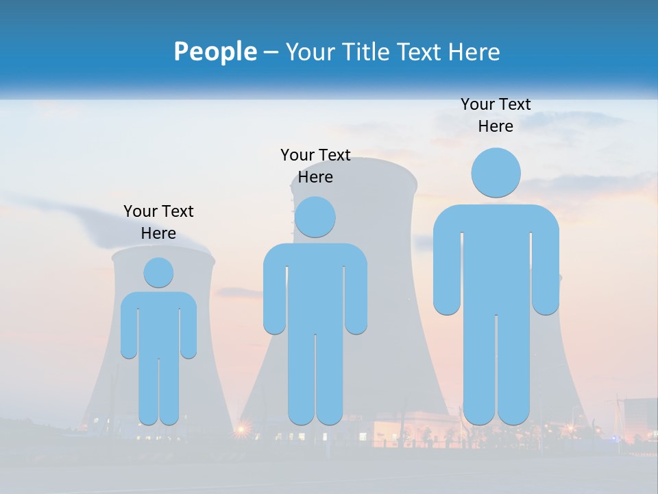 A Power Plant With Smoke Coming Out Of It PowerPoint Template