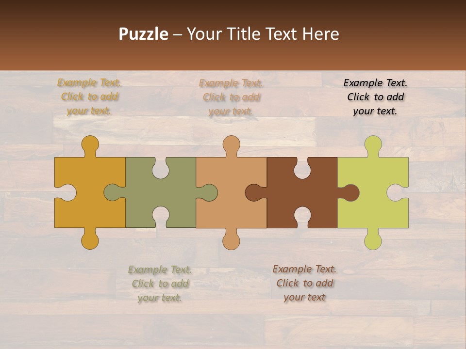 A Wooden Paneled Wall With A Name Of Presentation PowerPoint Template