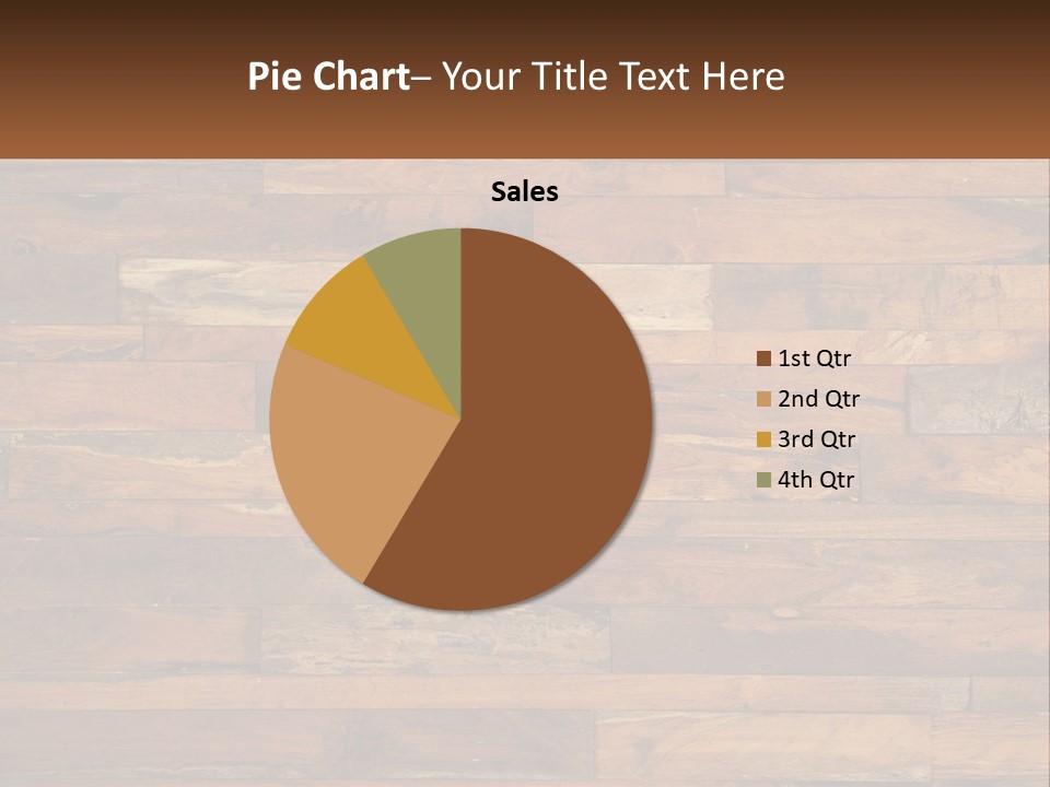 A Wooden Paneled Wall With A Name Of Presentation PowerPoint Template