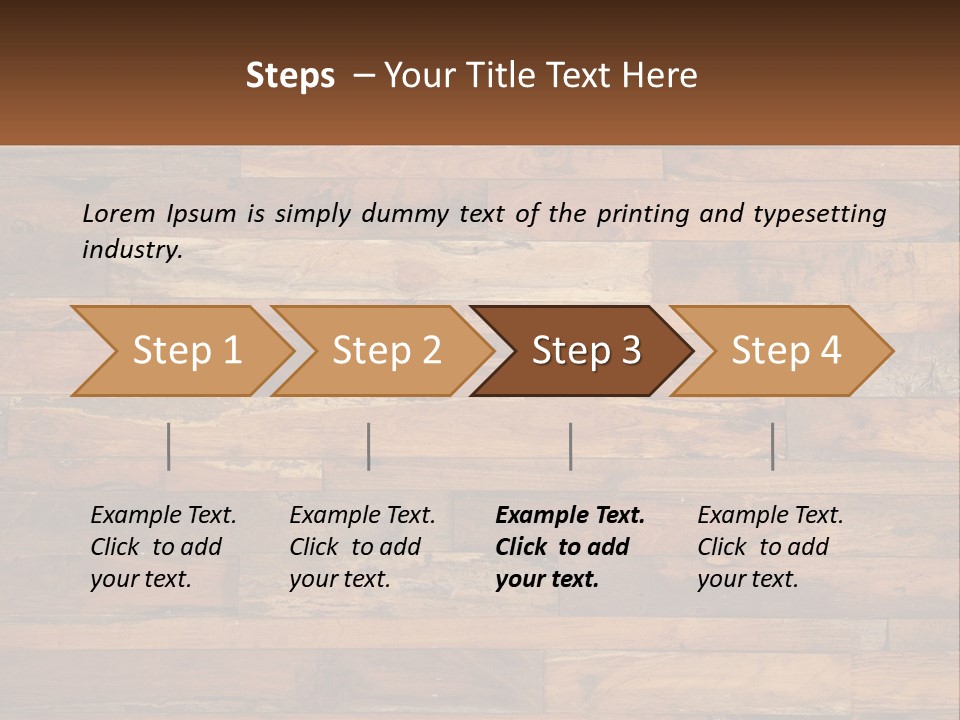 A Wooden Paneled Wall With A Name Of Presentation PowerPoint Template