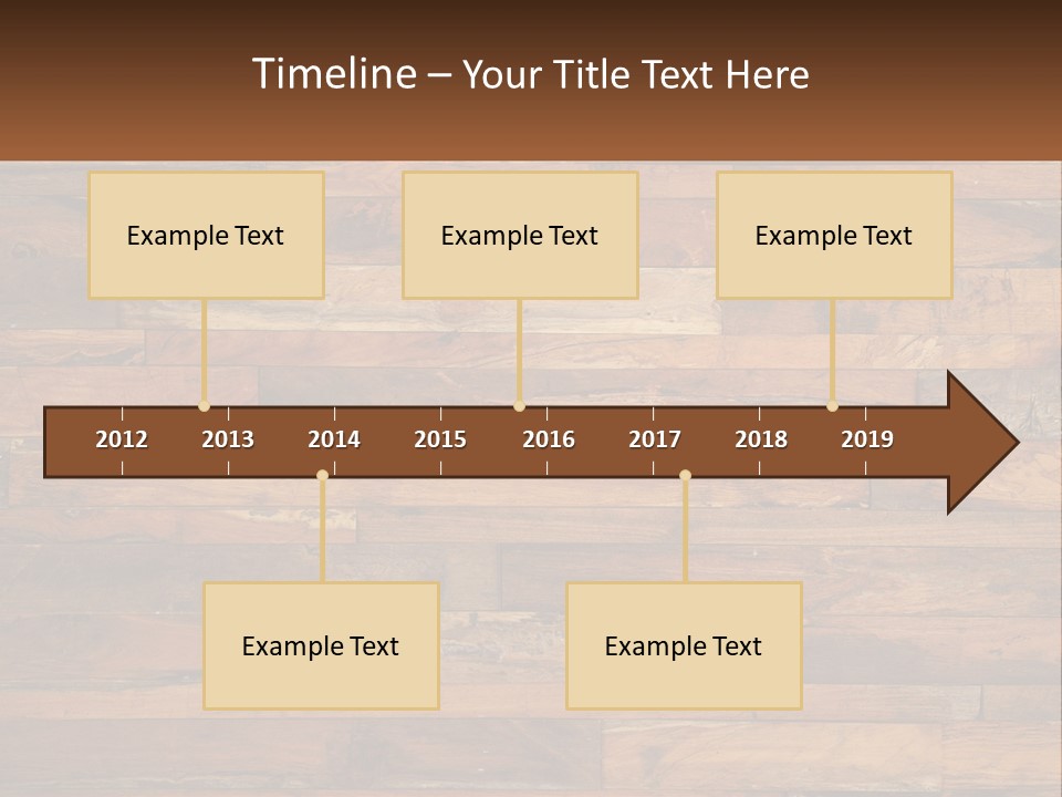 A Wooden Paneled Wall With A Name Of Presentation PowerPoint Template