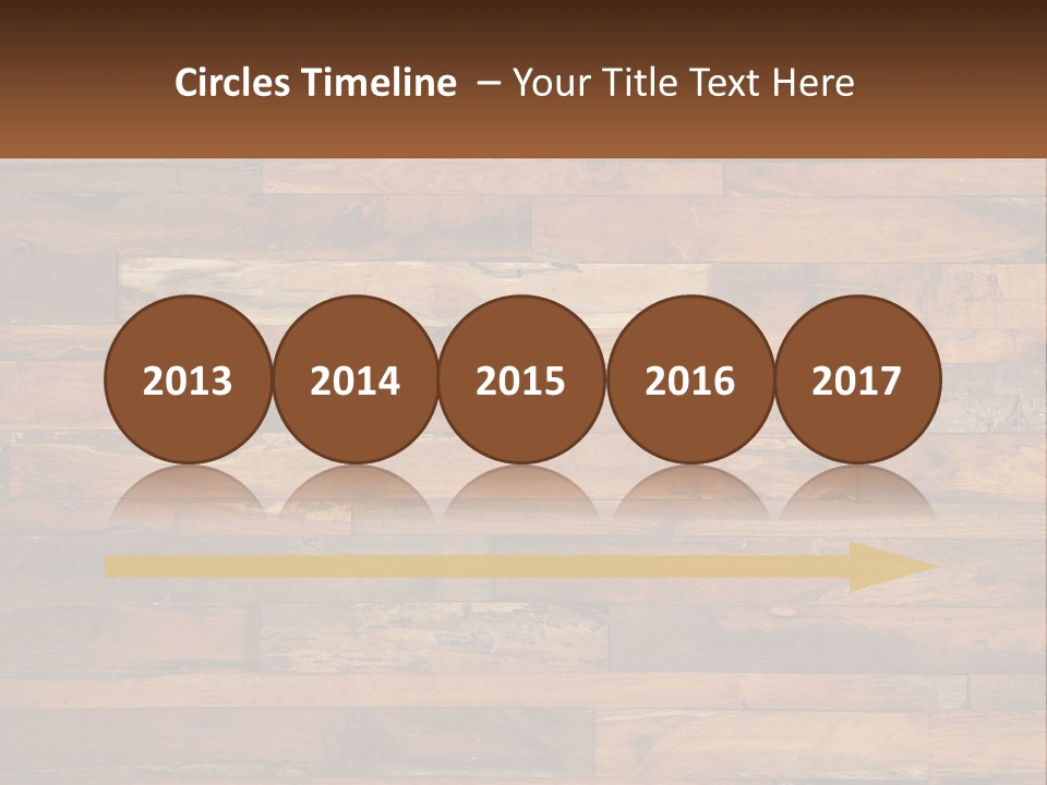 A Wooden Paneled Wall With A Name Of Presentation PowerPoint Template