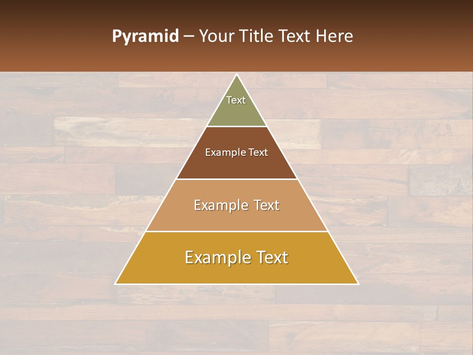 A Wooden Paneled Wall With A Name Of Presentation PowerPoint Template