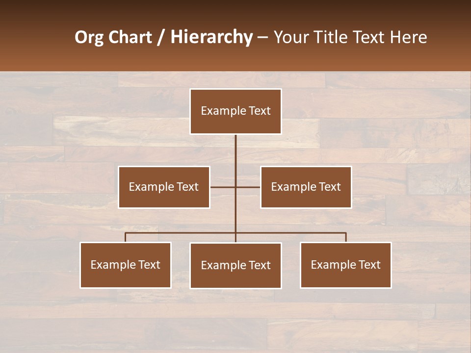 A Wooden Paneled Wall With A Name Of Presentation PowerPoint Template