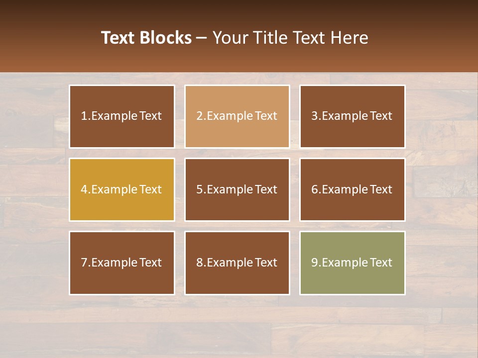 A Wooden Paneled Wall With A Name Of Presentation PowerPoint Template