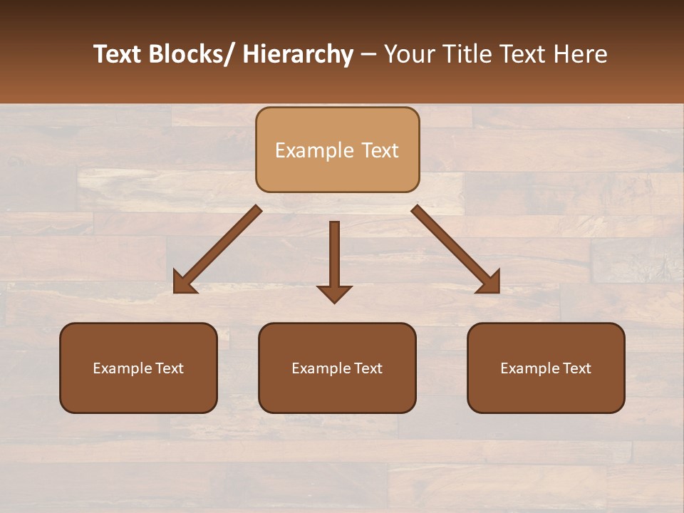 A Wooden Paneled Wall With A Name Of Presentation PowerPoint Template