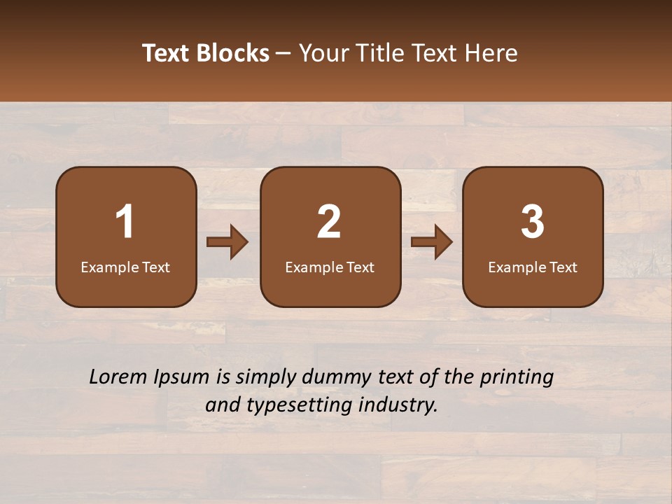 A Wooden Paneled Wall With A Name Of Presentation PowerPoint Template