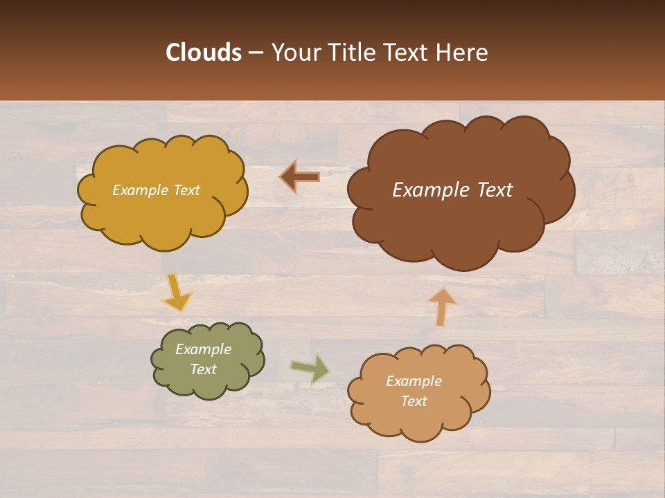 A Wooden Paneled Wall With A Name Of Presentation PowerPoint Template