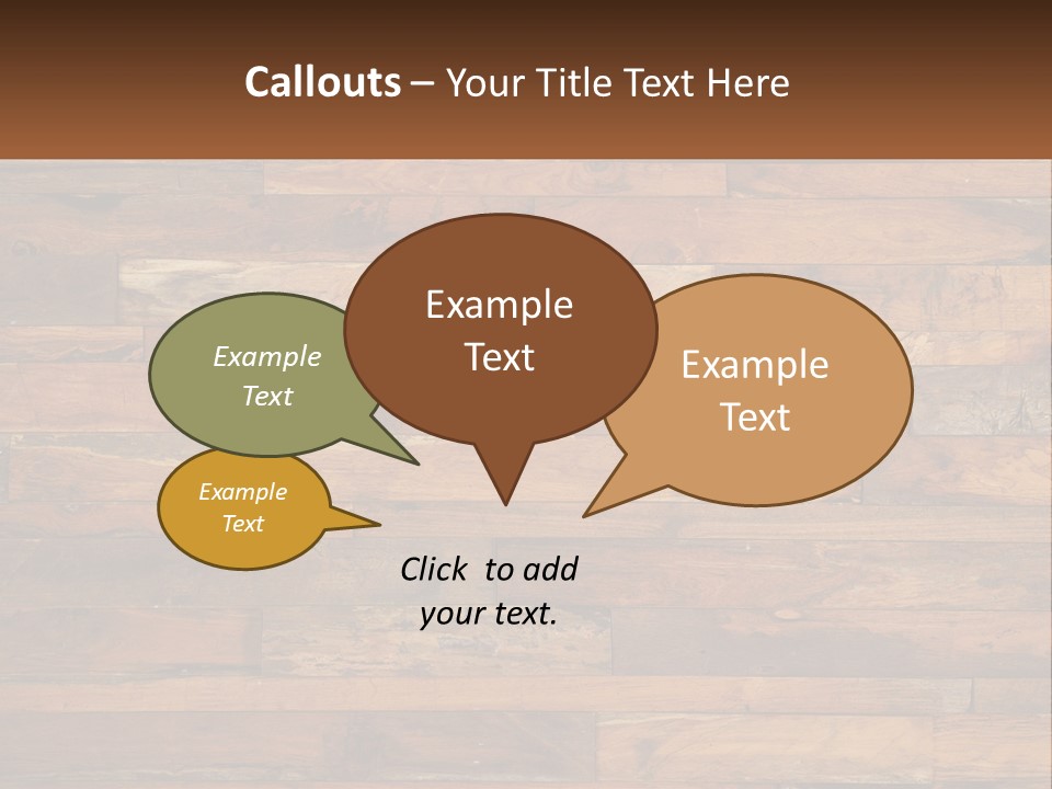 A Wooden Paneled Wall With A Name Of Presentation PowerPoint Template