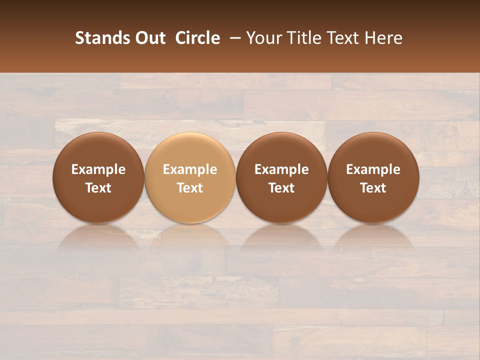 A Wooden Paneled Wall With A Name Of Presentation PowerPoint Template