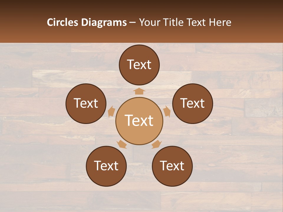 A Wooden Paneled Wall With A Name Of Presentation PowerPoint Template