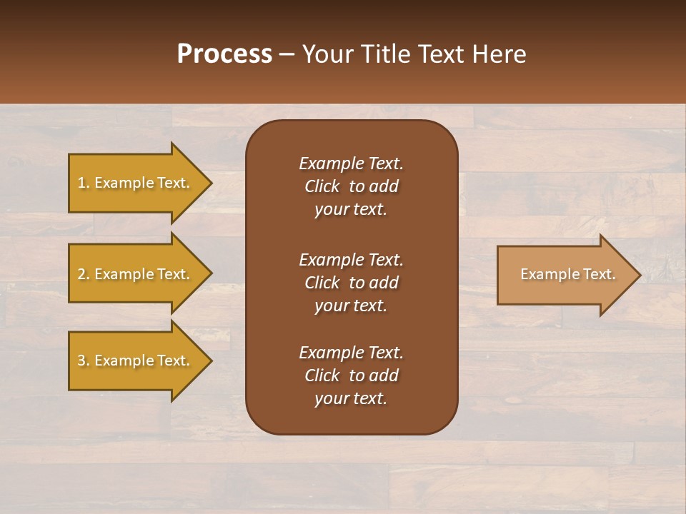 A Wooden Paneled Wall With A Name Of Presentation PowerPoint Template