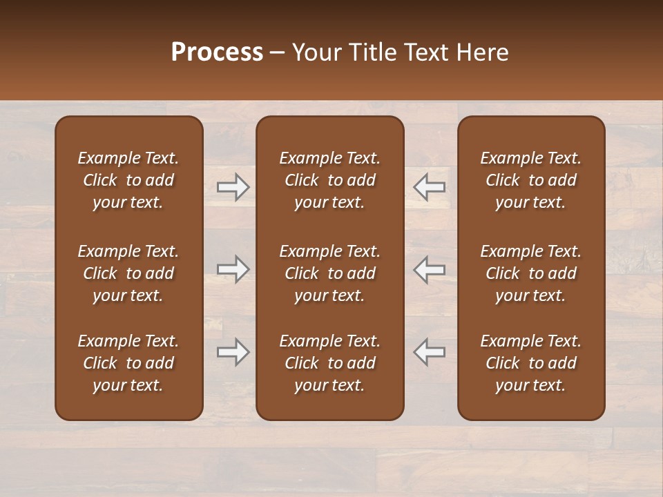 A Wooden Paneled Wall With A Name Of Presentation PowerPoint Template
